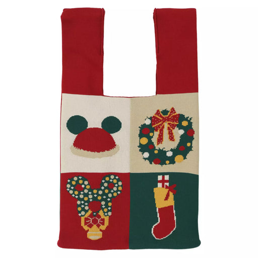 TDR - 2025 Mickey & Friends "Holly Jolly Christmas" Collection x Mickey Mouse Knit Tote Bag (Release Date: Nov 10, 2025)