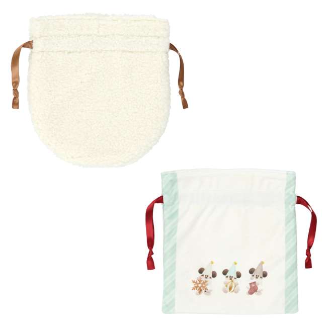 TDR - 2025 Mickey Christmas fairy "Lil Lin Lin" Merry Jolly Days Collection x Drawstring Bags Set of 2 (Release Date: Nov 10, 2025)