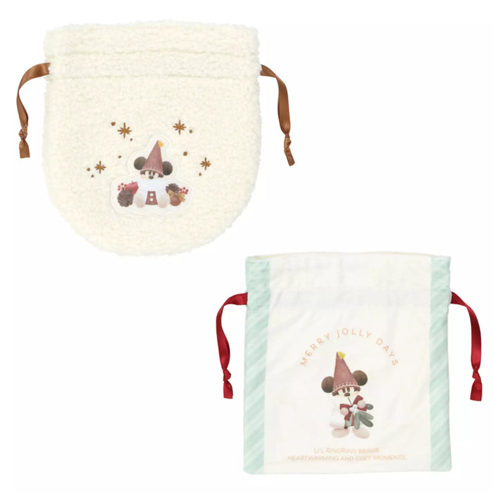 TDR - 2025 Mickey Christmas fairy "Lil Lin Lin" Merry Jolly Days Collection x Drawstring Bags Set of 2 (Release Date: Nov 10, 2025)