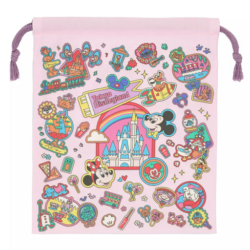 TDR - 2026 Motifs at Tokyo Disneyland & Tokyo Disney Sea x Mickey Mouse and Friends Drawstring Bag (Release Date: Jul 16, 2026)