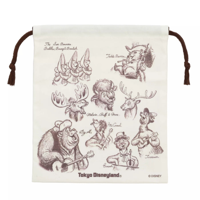 TDR - 2026 Sketches of Country Bear Theater Drawstring Bag (Release Date: Sep 24, 2026)