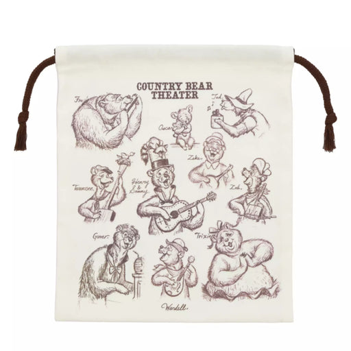 TDR - 2026 Sketches of Country Bear Theater Drawstring Bag (Release Date: Sep 24, 2026)