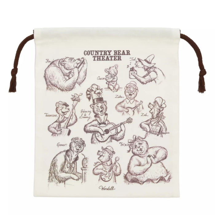 TDR - 2026 Sketches of Country Bear Theater Drawstring Bag (Release Date: Sep 24, 2026)