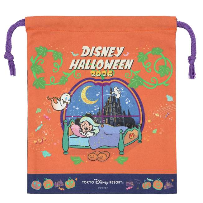 TDR - 2026 Disney Halloween Mickey & Friends Treasure Collection x Drawstring Bag (Release Date: Sep 15, 2026)