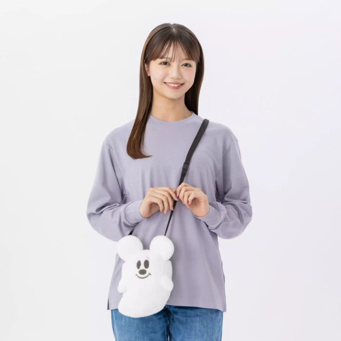 TDR - 2026 Disney Halloween x Mickey & Minnie Mouse 'Scared Ghost & Pumpkin Lantern Collection x Ghost Plushy Shoulder Bag (Release Date: Sept 15, 2026)