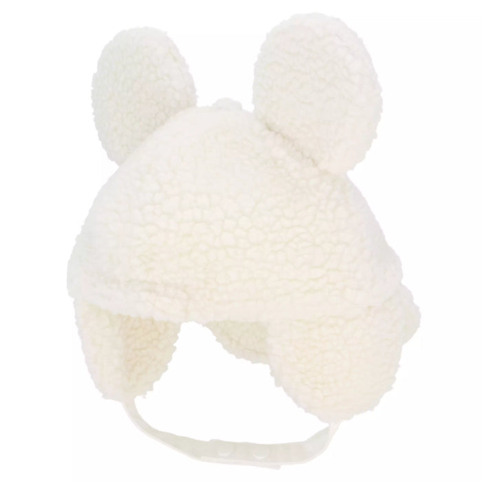 TDR - Enjoy Winter Fashion Collection x Mickey Mouse Fluffy Baby Cap with Ear Color: White Size 50 cm (Release Date: Oct 16, 2025)