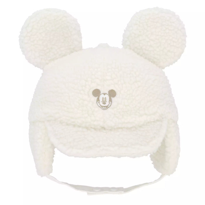 TDR - Enjoy Winter Fashion Collection x Mickey Mouse Fluffy Baby Cap with Ear Color: White Size 50 cm (Release Date: Oct 16, 2025)