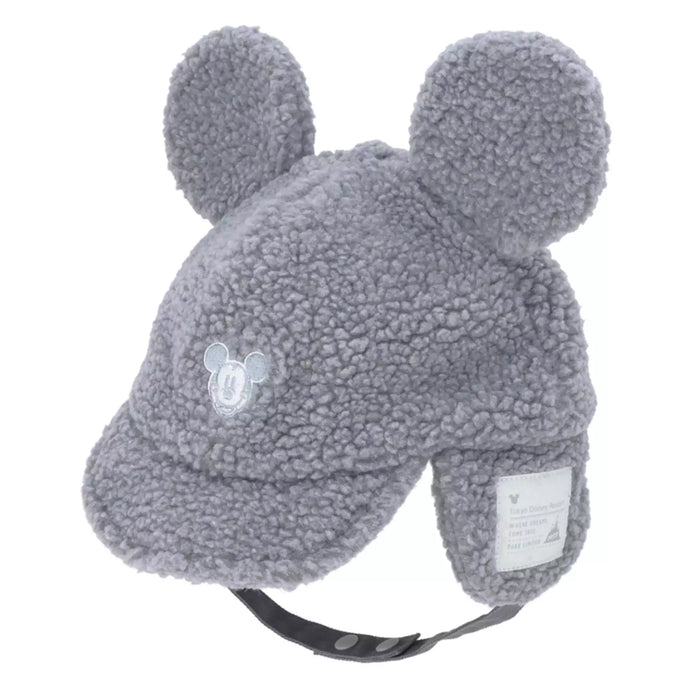 TDR - Enjoy Winter Fashion Collection x Mickey Mouse Fluffy Baby Cap with Ear Color: Grey Size 50 cm (Release Date: Oct 16, 2025)