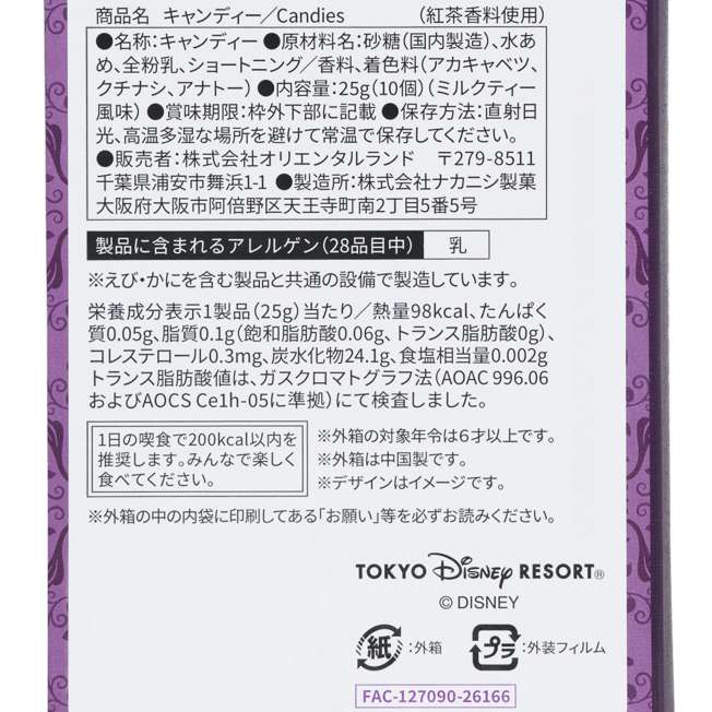 TDR  - 2026 Alice in Wonderland Candy with Story Book Shaped Box (Release Date: Sep 3, 2026)