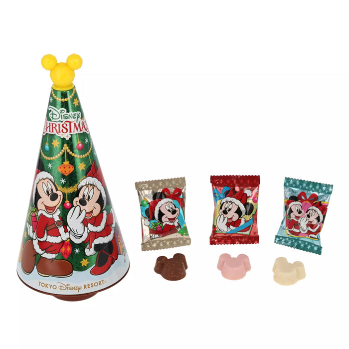 TDR - 2025 Mickey & Friends "Holly Jolly Christmas" Collection x Mickey & Minnie Mouse Christmas Tree Shaped Chocolate (Release Date: Nov 10, 2025)
