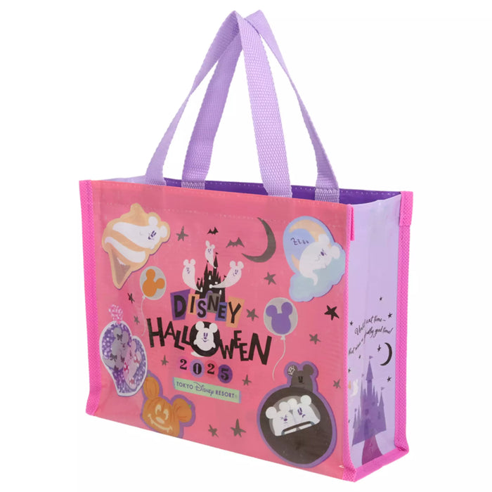 TDR - 2025 Mickey & Friends Disney Halloween "Spook Ghost Night!" Collection x Mickey Mouse Ghost Almond Chocolate Bar & Shopping Bag Set (Release Date: Sept 16, 2025)