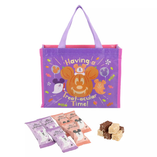 TDR - 2025 Mickey & Friends Disney Halloween "Spook Ghost Night!" Collection x Mickey Mouse Ghost Almond Chocolate Bar & Shopping Bag Set (Release Date: Sept 16, 2025)