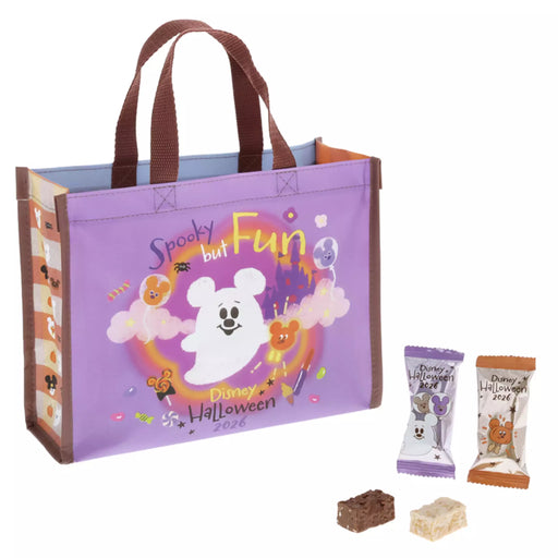 TDR - 2026 Disney Halloween x Mickey & Minnie Mouse 'Scared Ghost & Pumpkin Lantern Collection x Almond Chocolate Bars with Tote Bag Set (Release Date: Sept 15, 2026)
