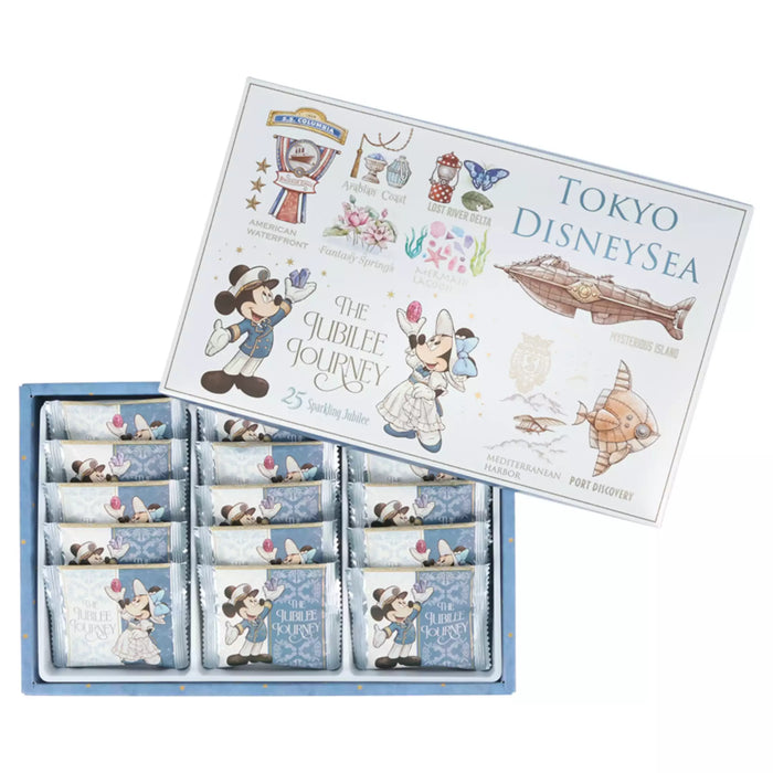 TDR - Tokyo DisneySea 25th Anniversary "The Jubilee Journey" x Mickey & Minnie Mouse Cookies in a Paper Box Set (Release Date: Nov 1, 2026)