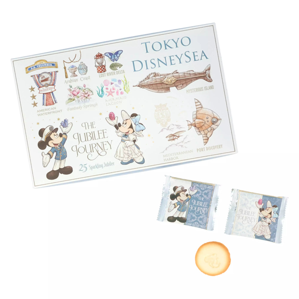 TDR - Tokyo DisneySea 25th Anniversary "The Jubilee Journey" x Mickey & Minnie Mouse Cookies in a Paper Box Set (Release Date: Nov 1, 2026)