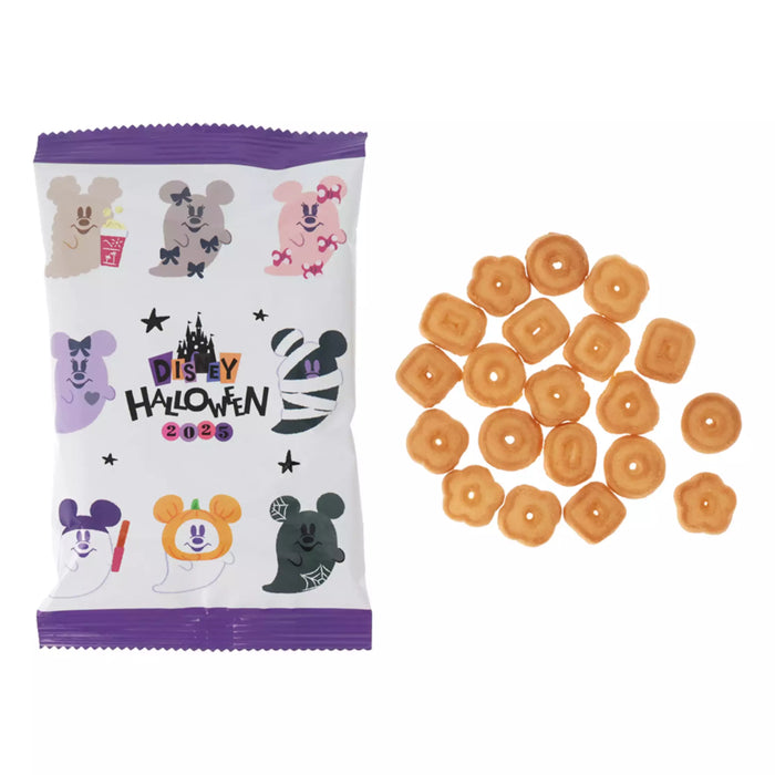TDR - 2025 Mickey & Friends Disney Halloween "Spook Ghost Night!" Collection x Minnie Mouse Ghost with Pink Ribbon Cookies & Drawstring Bag Set (Release Date: Sept 16, 2025)