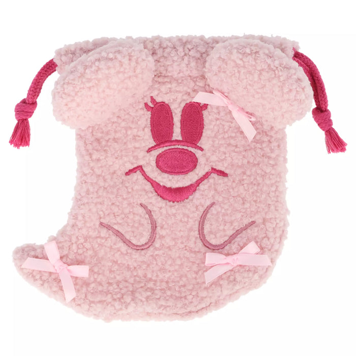 TDR - 2025 Mickey & Friends Disney Halloween "Spook Ghost Night!" Collection x Minnie Mouse Ghost with Pink Ribbon Cookies & Drawstring Bag Set (Release Date: Sept 16, 2025)