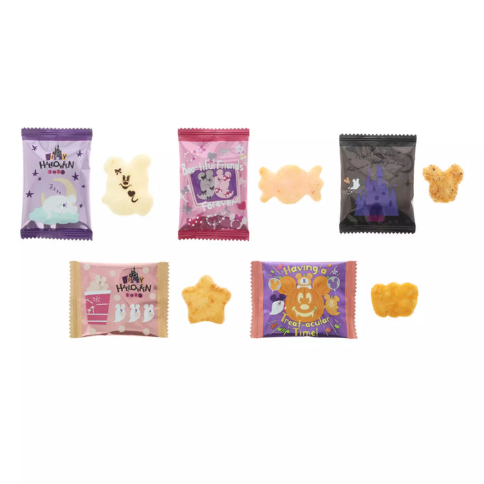 TDR - 2025 Mickey & Friends Disney Halloween "Spook Ghost Night!" Collection x Mickey Mouse Ghost Rice Cracjers Bag Set (Release Date: Sept 16, 2025)