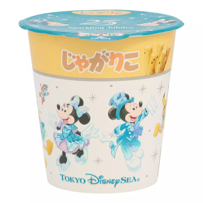 TDR - 2026 Tokyo DisneySea® 25th Anniversary "Sparkling Jubilee"  x Mickey & Minnie Mouse Potato snack "Jagarico" 4-pack, paper box (Release Date: Nov 1, 2026)