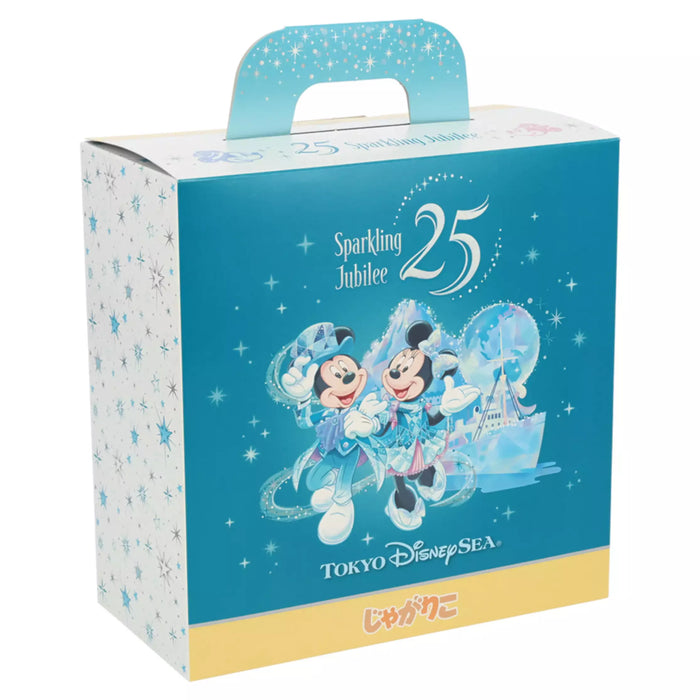 TDR - 2026 Tokyo DisneySea® 25th Anniversary "Sparkling Jubilee"  x Mickey & Minnie Mouse Potato snack "Jagarico" 4-pack, paper box (Release Date: Nov 1, 2026)