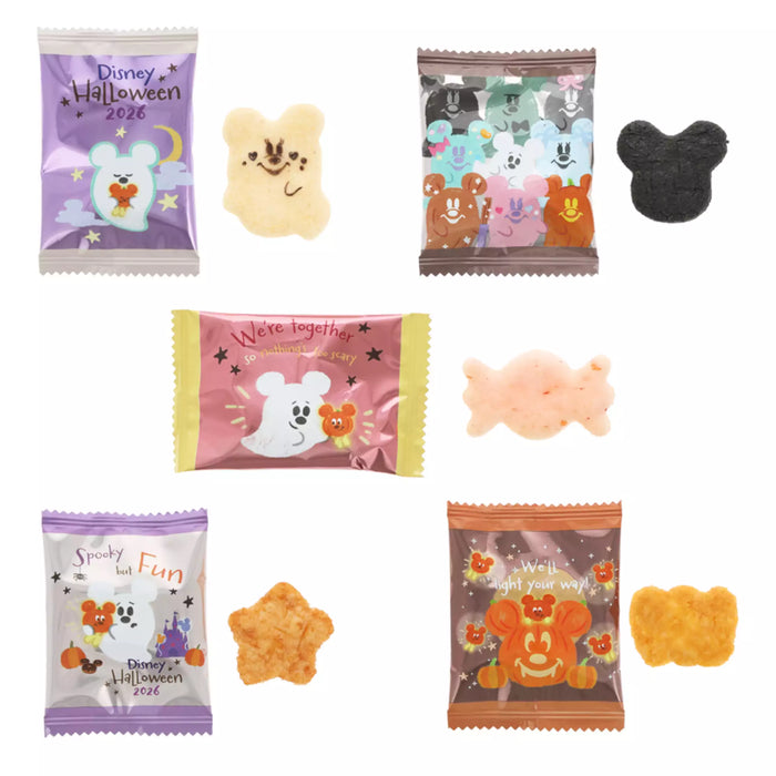 TDR - 2026 Disney Halloween x Mickey & Minnie Mouse 'Scared Ghost & Pumpkin Lantern Collection x Rice Crackers Set (Release Date: Sept 15, 2026)