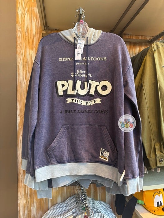 DLR/WDW - Pluto 95 Years - Her Universe Wash Blue/Grey Hoodie Pullover (Adult)