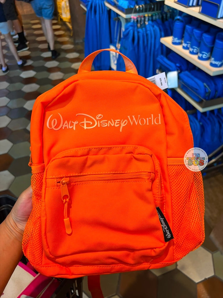 DLR/WDW - Logo Mania 2026 Park Hopper - Bright Orange Park Logo Headband Friendly Mini Backpack