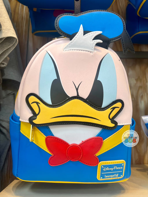 DLR/WDW - Donald Duck 90th Anniversary - Loungefly Angry Donald Big Face UV Color Changing Backpack