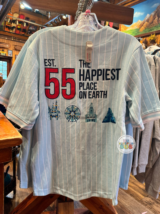 DLR - Disney Park Icons - “Disneyland Resort” “Est.55 The Happiest Place on Earth” Baseball Shirt (Adult)