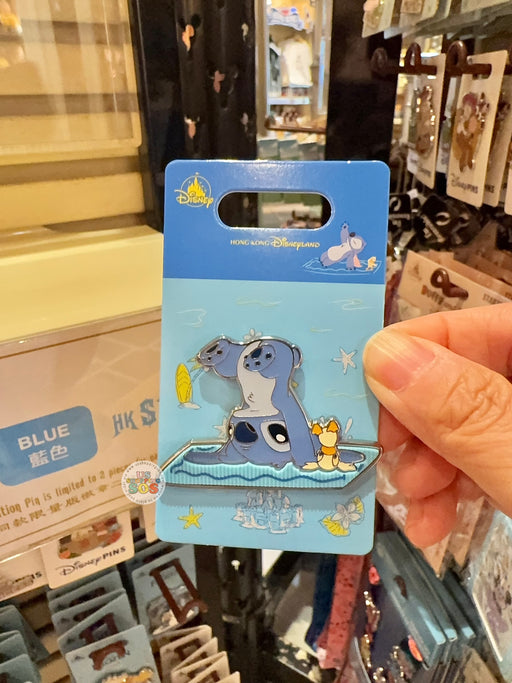 HKDL - 2026 Stitch Day Collection x Stitch & Small Duck ‘Handstand Pose’ Pin Badge