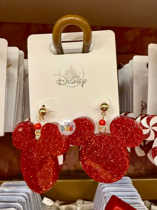 DLR/WDW - Christmas 2025 - Mickey Icon Peppermint Candy Earrings