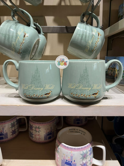 DLR/WDW - Duckies & Castle Park Logo Slate Green Mug