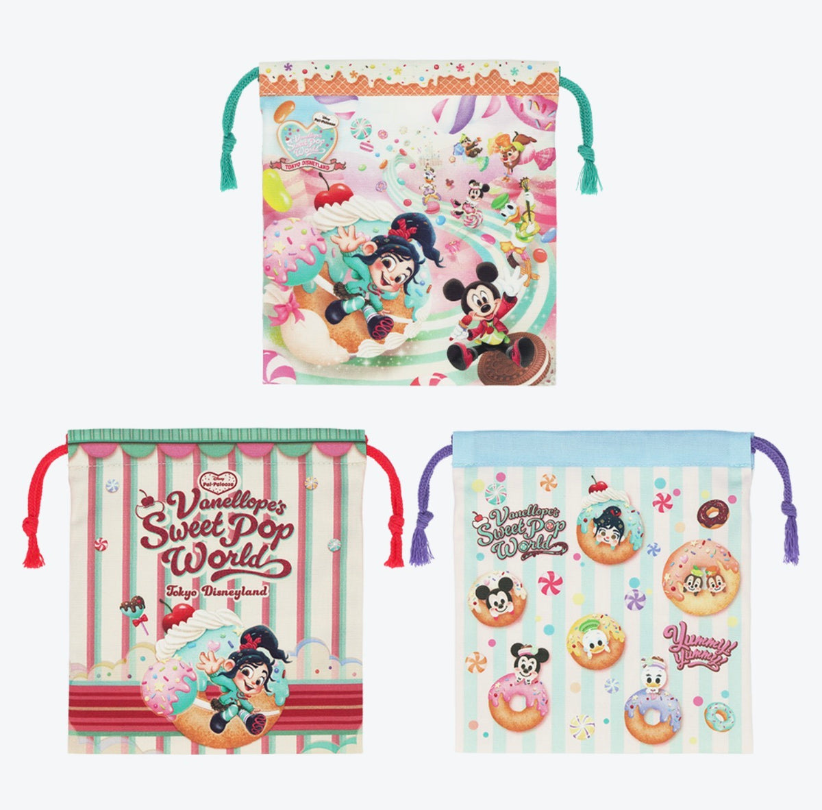 TDR - 2026 Vanellope Sweet Pop World Collection x Drawstring Bags