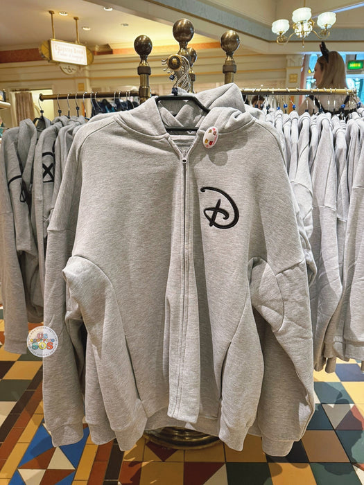 DLP - Disneyland Paris "Happiest Place on Earth Est. 2005" Zip Hoodie for Adults (Color: Grey)