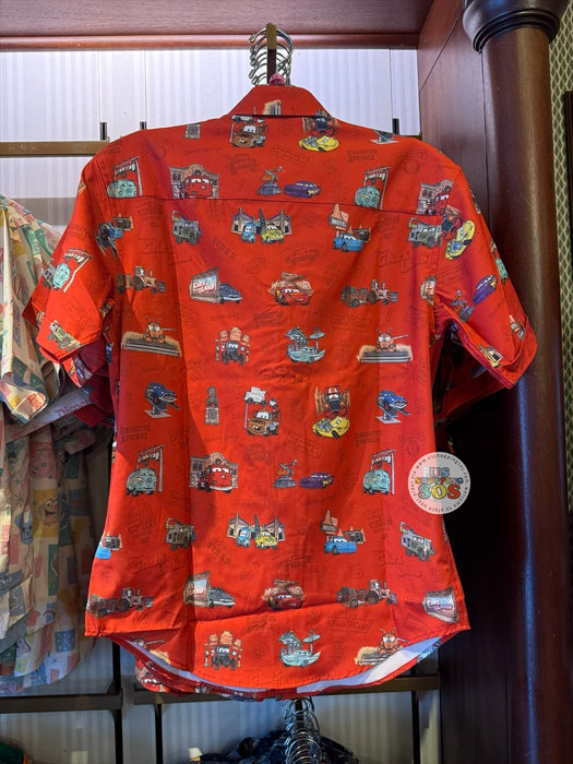 DLR/WDW - RSVLTS Cars Land All-Over-Print Button-Up Shirt (Adult)
