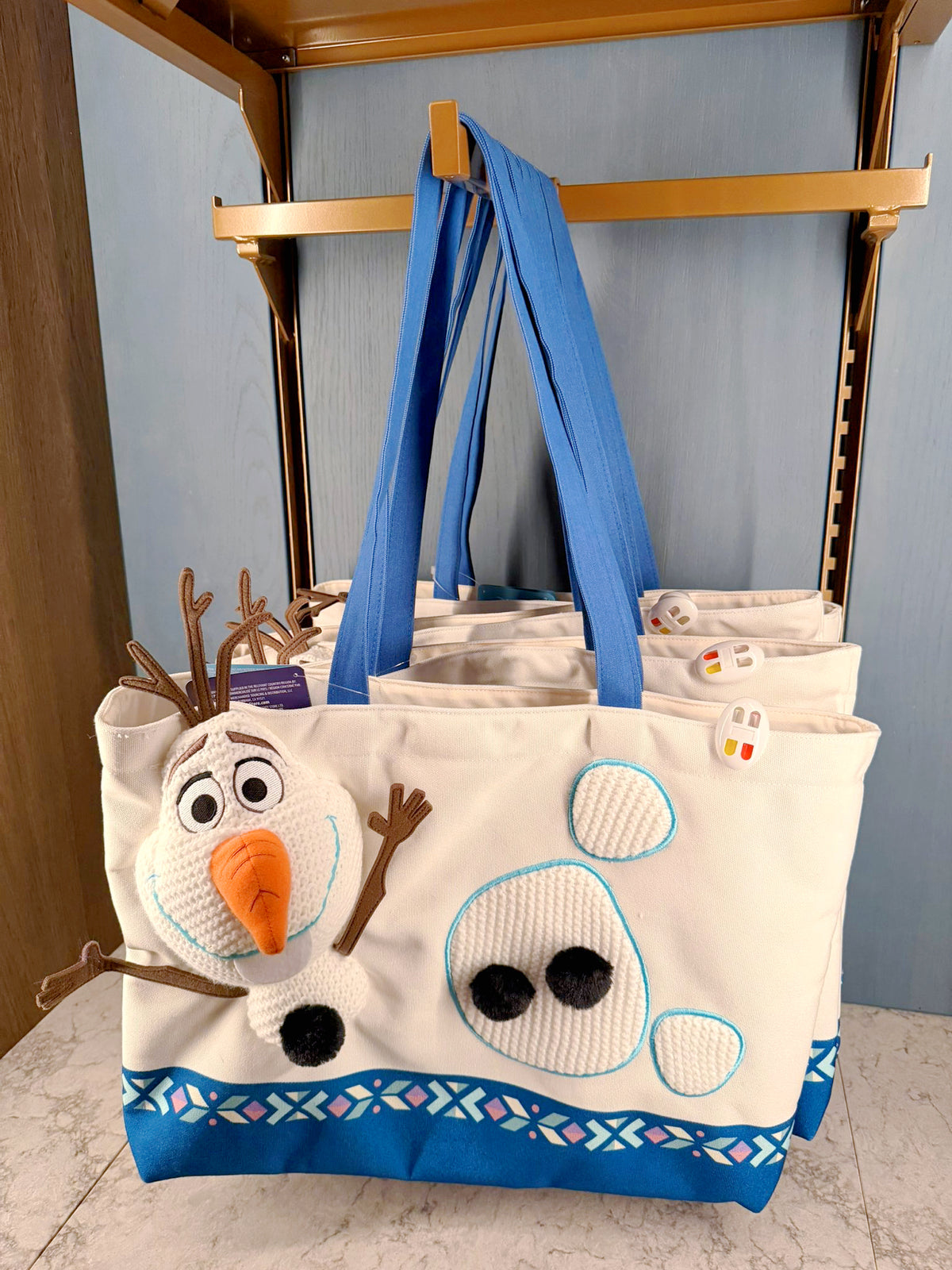 DLP - 2026 World of Frozen x Olaf Plushy Head Tote Bag — USShoppingSOS