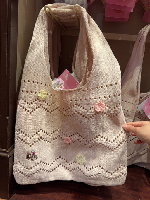 HKDL - 2026 Minnie Mouse Cherry Blossom Sakura Collection x Knit Tote Bag