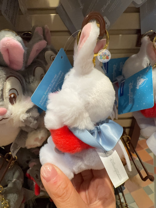 HKDL - Alice in the Wonderland  White Rabbit ‘Hands on Cheek’ Plus Keychain