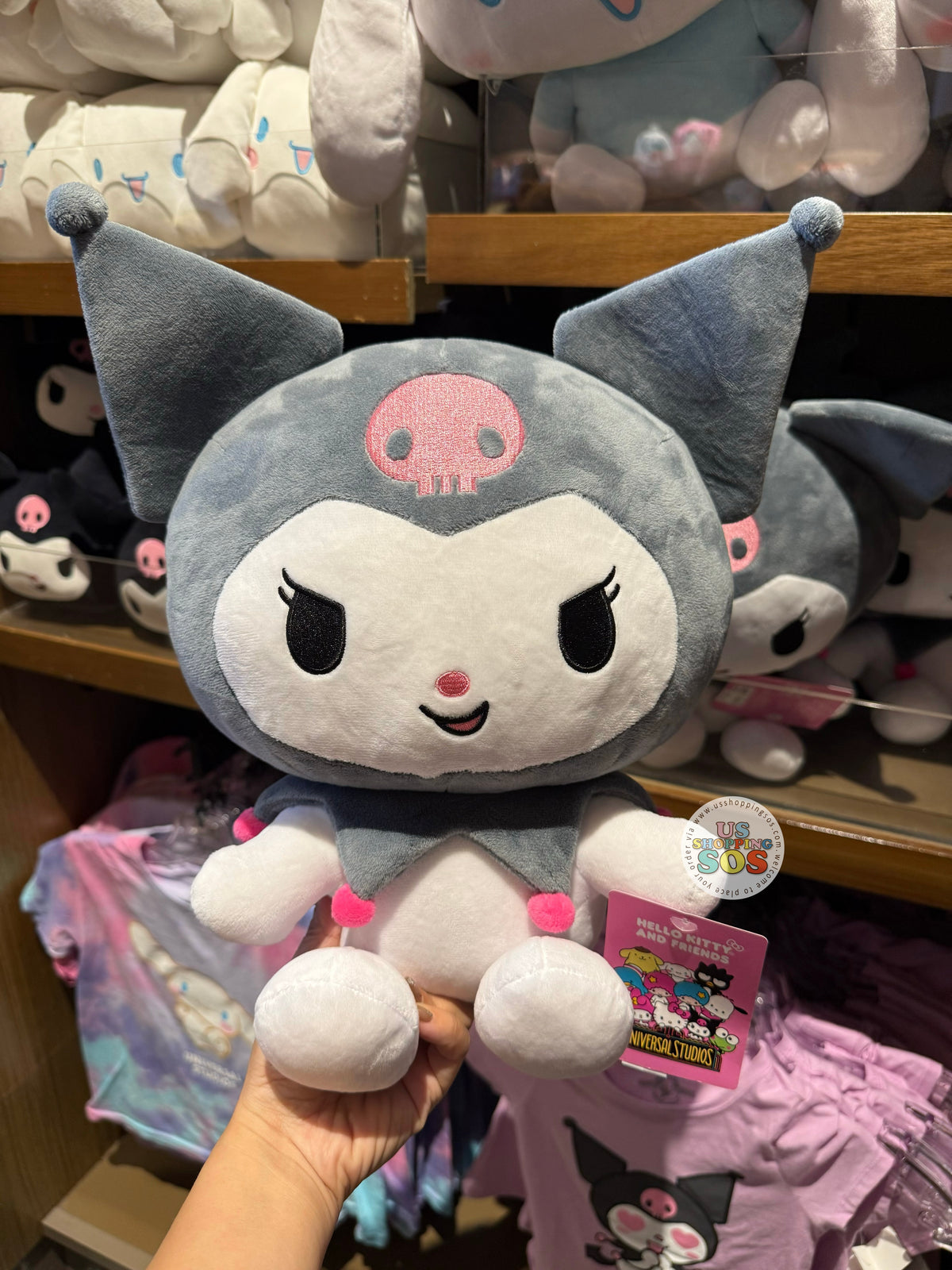 Universal Studios Singapore KUROMI ぬいぐるみ Universal Studios - Sanrio - Kuromi Plush Toy — USShoppingSOS