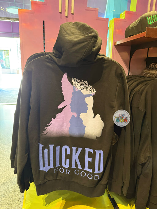 Universal Studios - Wicked: For Good - Elphaba and Galinda Black Hoodie Jacket (Adult)
