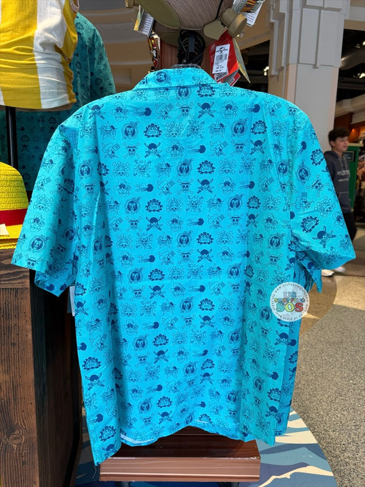 Universal Studios - Universal FanFest Nights 2026 - One Piece All-Over-Print Blue Button-Up Shirt (Adult)