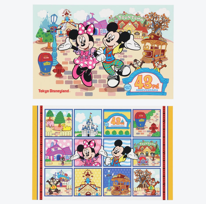 TDR - 2026 Tokyo Disneyland 43rd Anniversary Collection x Mickey Mouse & Friends Post Cards & Clear Folders Set (Release Date: Apr 15, 2026)