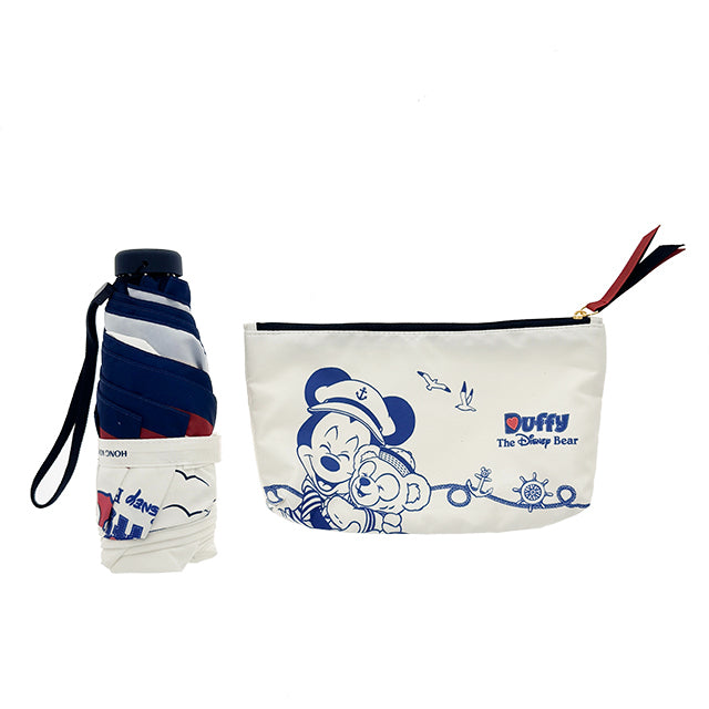 HKDL - Duffy and Mickey Coastal Days x Foldable Umbrella with Pouch