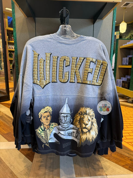 Universal Studios - Wicked: For Good - Spirit Jersey Scarecrow, Tin Man, and Cowardly Lion Ombré Pullover (Adult)