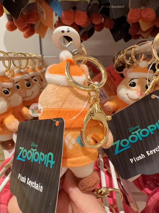HKDL - Zootopia 2 x Lemmings Christmas Mini Plush Keychain