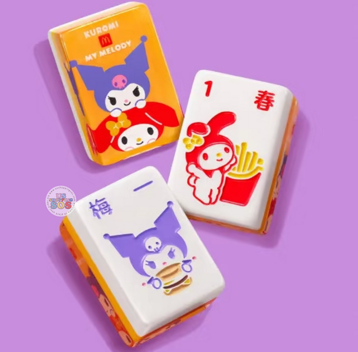 Hong Kong Exclusive - McDonald Kuromi X Melody Crystal Mahjong Set Hong Kong Exclusive - McDonald Kuromi X Melody Crystal Mahjong Set