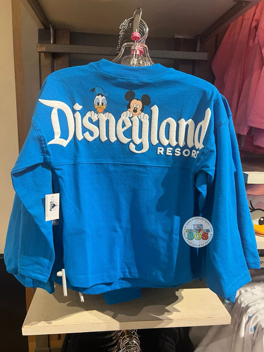 DLR/WDW Spirit Jersey Mickey Donald Park Logo Bright Blue