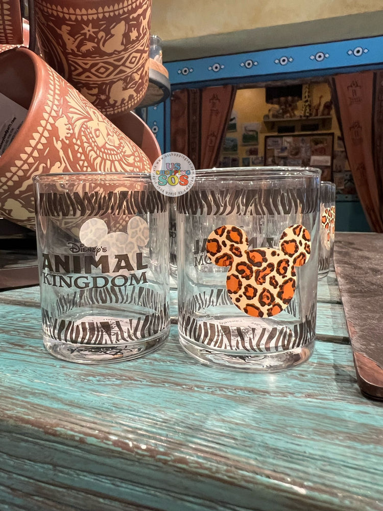 WDW - Disney Animal Kingdom - Leopard Mickey Icon Glass Cup
