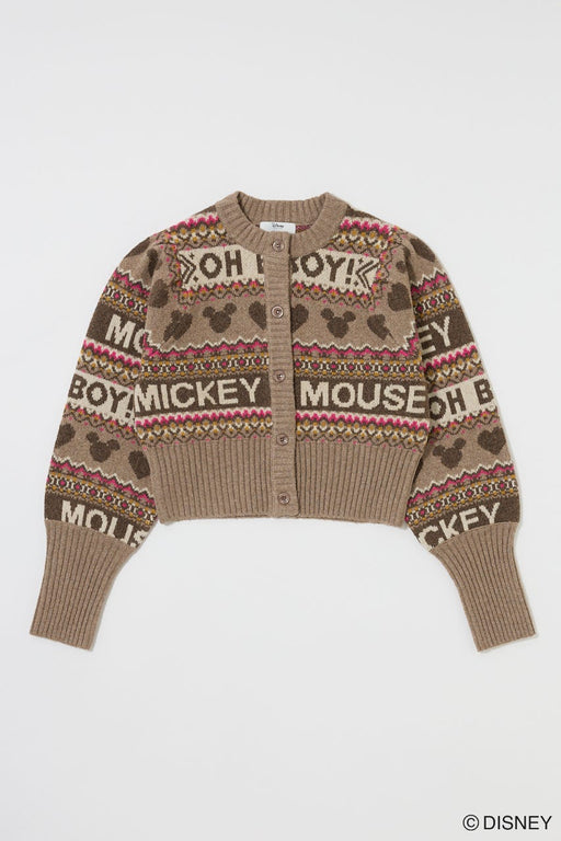 Japan Exclusive x Disney SERIES CREATED by MUS
MD FAIR ISLE Knit Cardigan/ Mickey
