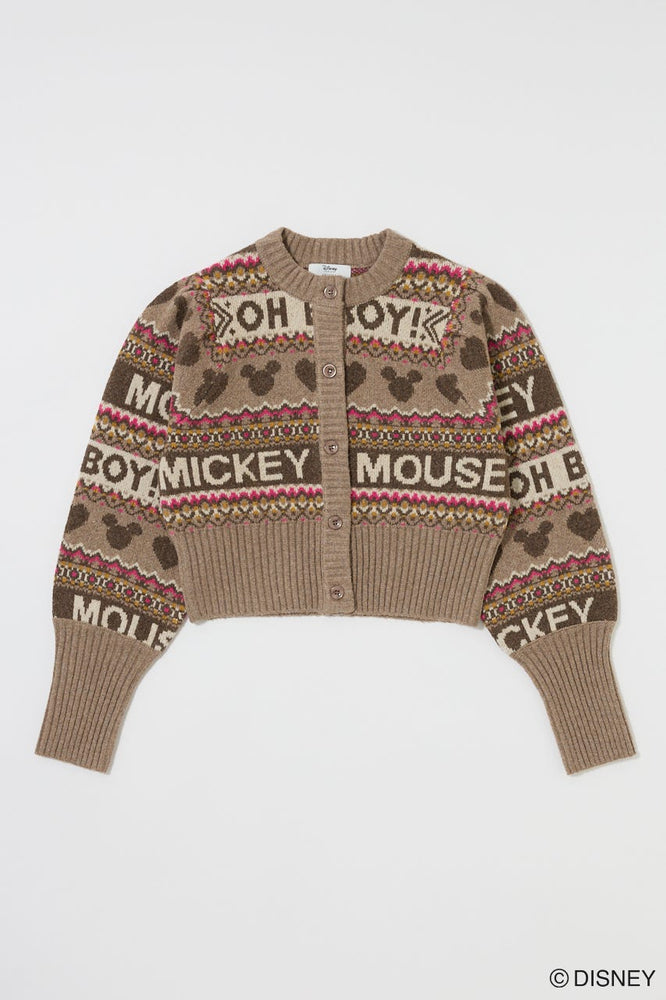 Japan Exclusive x Disney SERIES CREATED by MUS
MD FAIR ISLE Knit Cardigan/ Mickey